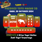 Prediksi Angka Keluaran TOTO MACAU 5D RABU, 30 Oktober 2024