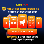 PREDIKSI ANGKA KINGKONG 4D 24 NOVEMBER 2024