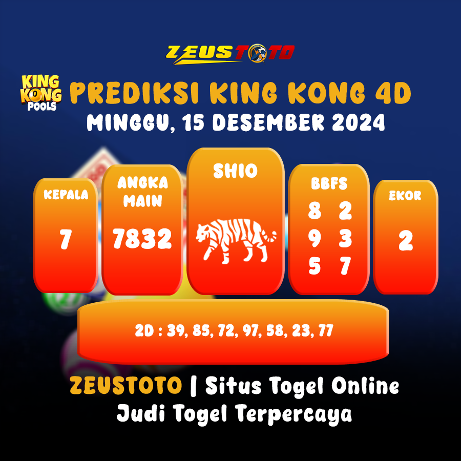 PREDIKSI KINGKONG 4D 15 DESEMBER 2024