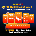 PREDIKSI KINGKONG 4D 30 DESEMBER 2024