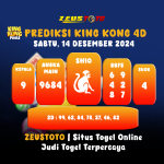 PREDIKSI KINGKONG 4D 14 DESEMBER 2024