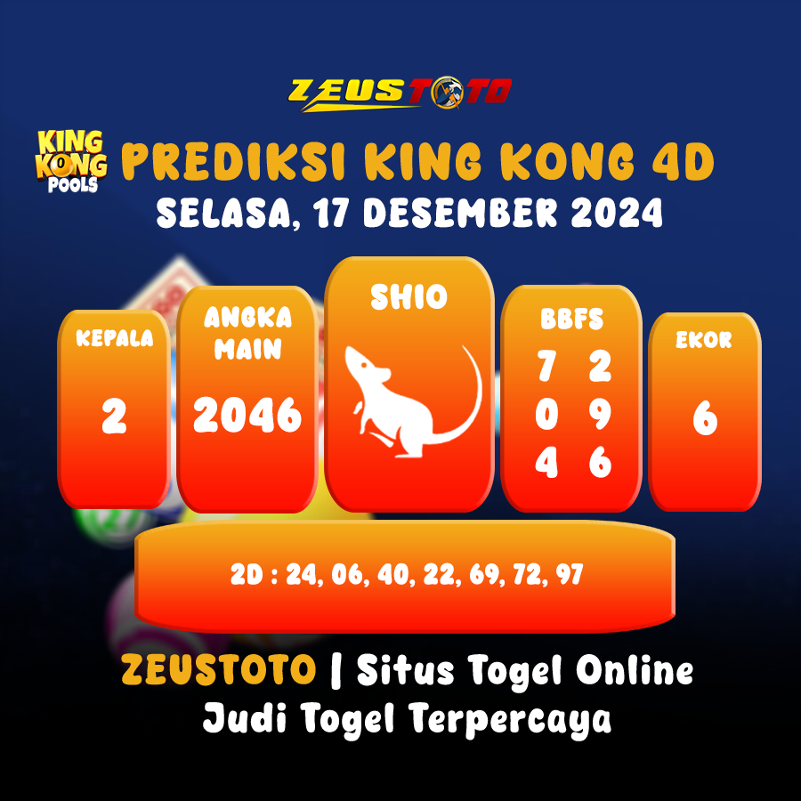 PREDIKSI KINGKONG 4D 17 DESEMBER 2024