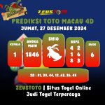 PREDIKSI TOTO MACAU 4D TANGGAL 27 DESEMBER 2024