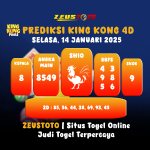 PREDIKSI KINGKONG 4D 14 JANUARI 2025