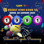 RESULT KINGKONG 4D 20 JANUARI 2025