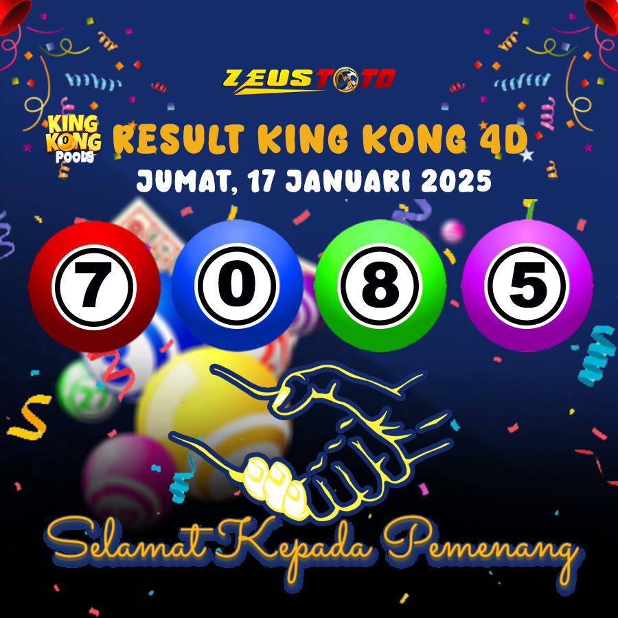 RESULT KINGKONG 4D 17 JANUARI 2025