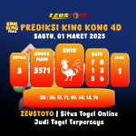 PREDIKSI KINGKONG 4D 01 MARET 2025