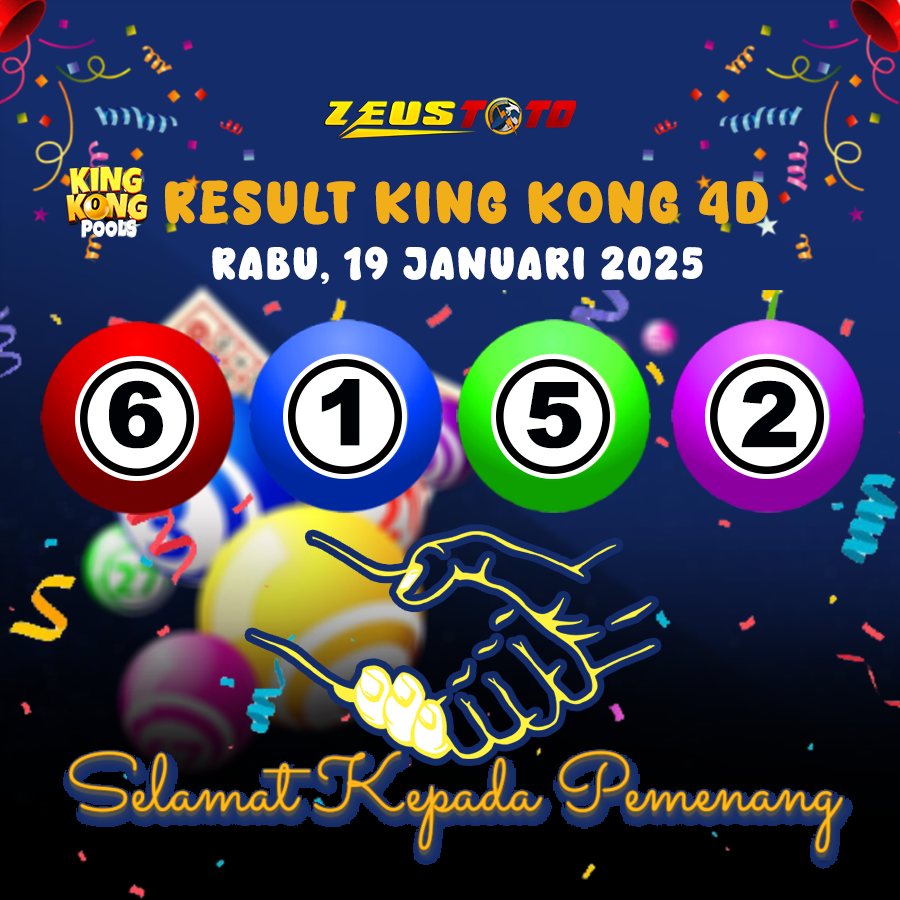 RESULT KINGKONG 4D 19 FEBRUARI 2025