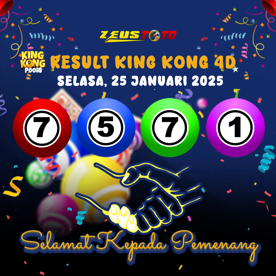 RESULT KINGKONG 4D 25 FEBRUARI 2025