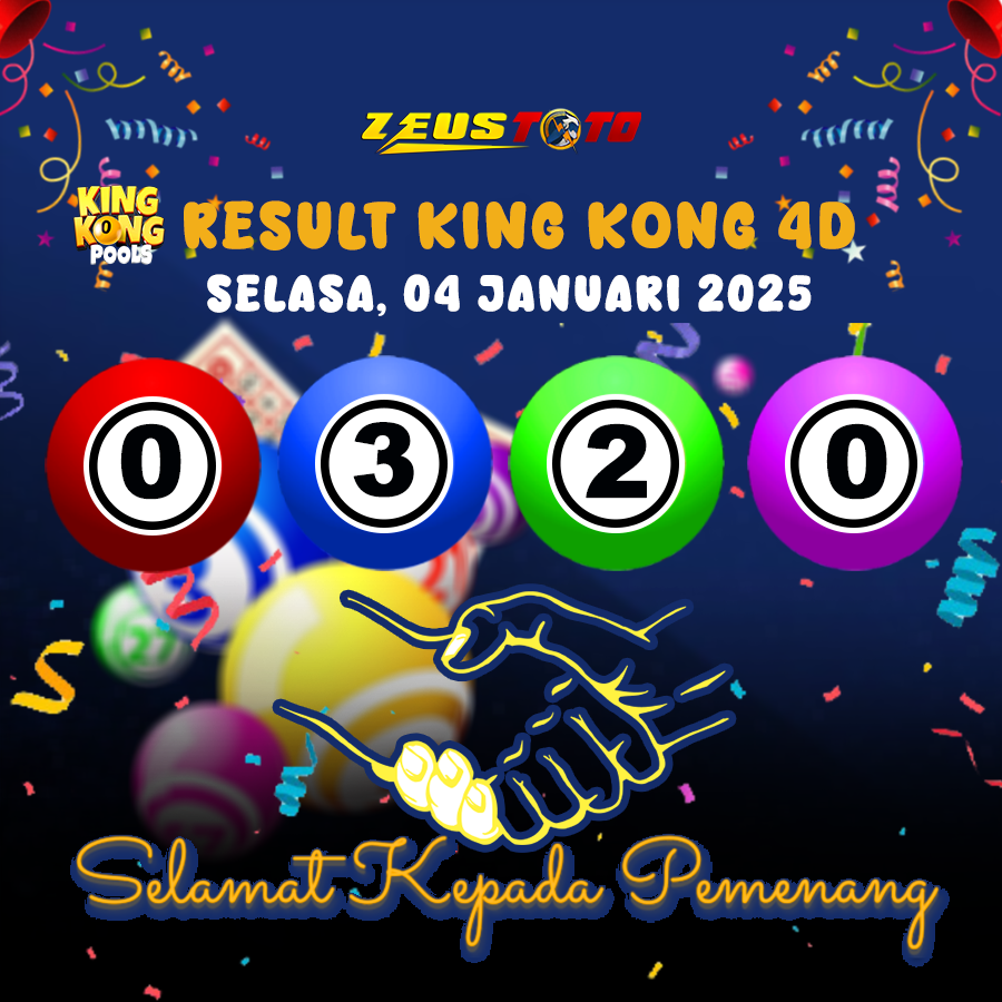 RESULT KINGKONG 4D 04 FEBRUARI 2025