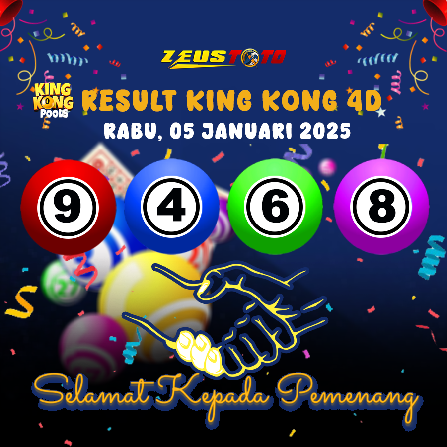 RESULT KINGKONG 4D 05 FEBRUARI 2025