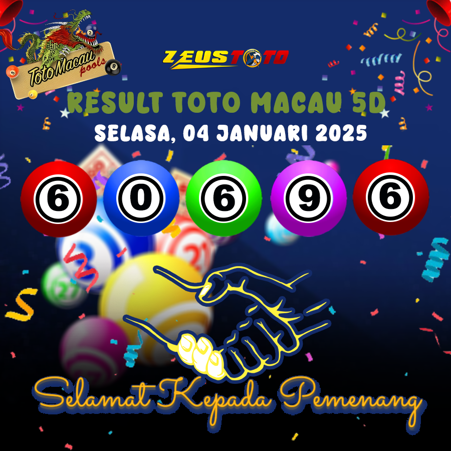 RESULT TOTO MACAU 5D TANGGAL 04 FEBRUARI 2025