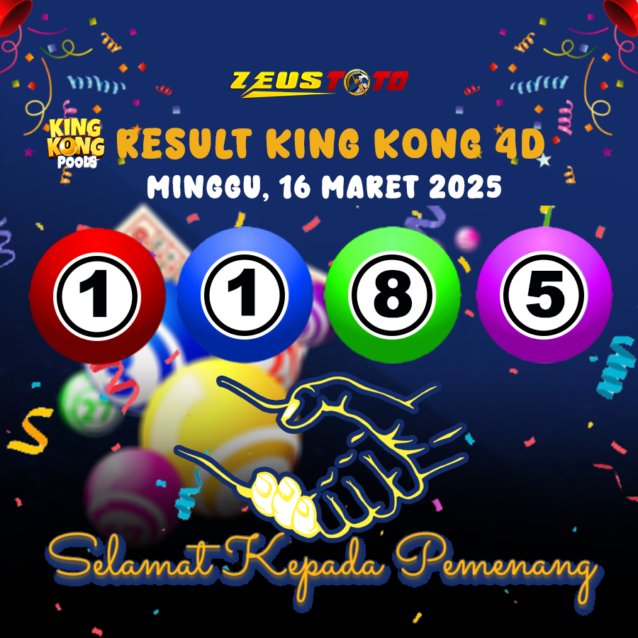 RESULT KINGKONG 4D 16 MARET 2025