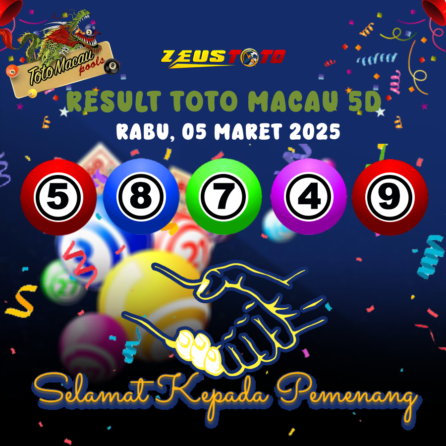 RESULT TOTO MACAU 5D 05 MARET 2025