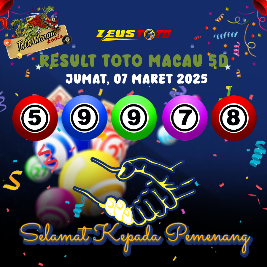 RESULT TOTO MACAU 5D 07 MARET 2025