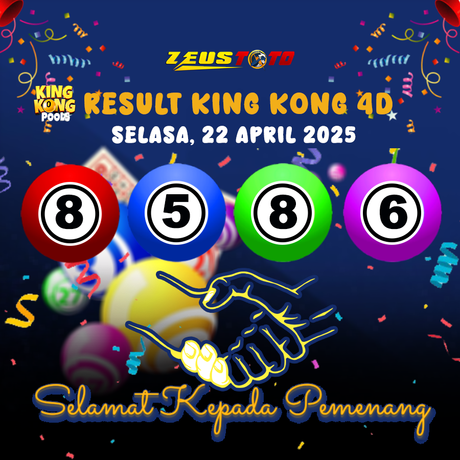RESULT KINGKONG 4D 22 APRIL 2025