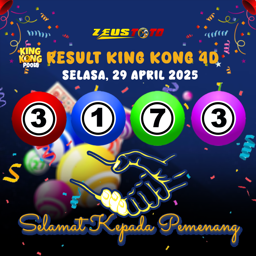 RESULT KINGKONG 4D 29 APRIL 2025