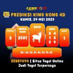 PREDIKSI KINGKONG 4D 29 MEI 2025