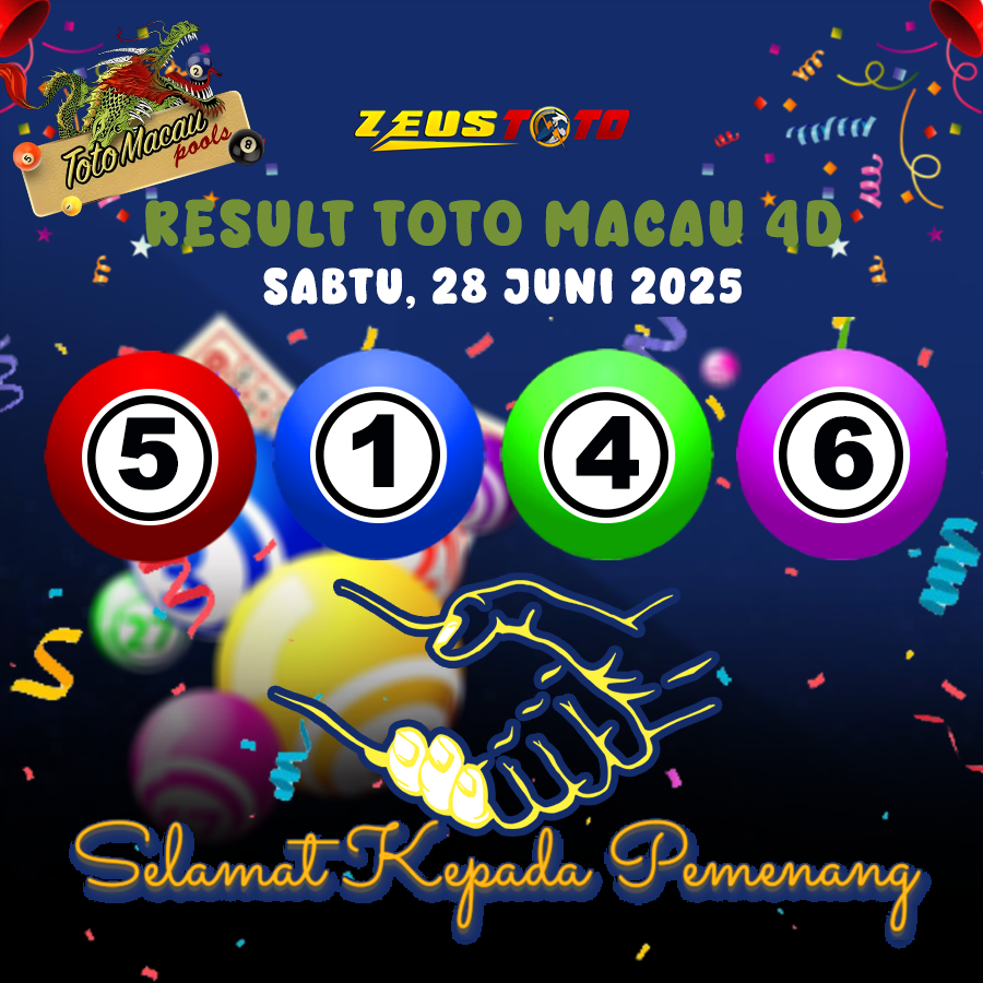 RESULT TOTO MACAU POOL 28 JUNI 2025