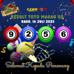 RESULT TOTO MACAU POOL 16 JULI 2025